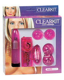 CLEARKIT SEETHRU SEXTOYS - HOT PINK