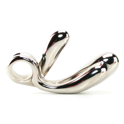 Dildo Metal Worx Double, 15 cm