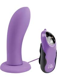 Fetish Fantasy Elite Vibrating 4.5'' Dildo Purple