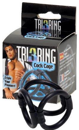 Inel erectie Tri3Ring Cock Cage