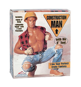 PAPUSA GONFLABILA CONSTRUCTION MAN DOLL