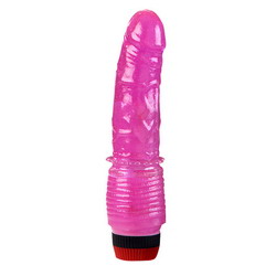 Vibrator Clasic Jelly Purple, 19,5 cm