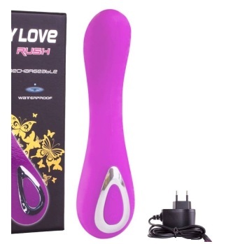 Vibrator PRETTY LOVE RUSH din Silicon cu 10 functii de vibrare si rezistent la apa, 14,5 cm