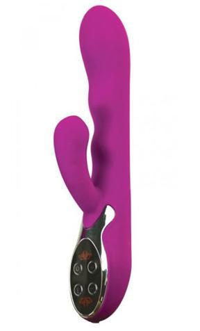 Vibrator Pretty Love Crazy, produs caruia i se incalzeste varful, waterproof, 22 cm