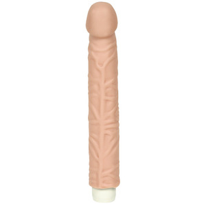 Vibrator Realistic QUIVERING COCK 10 BLACK si WHITE