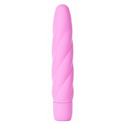 Vibrator Silicone Twist Pink