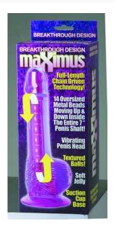 Vibrator clasic Maximus pentru o alunecare speciala, 22 cm