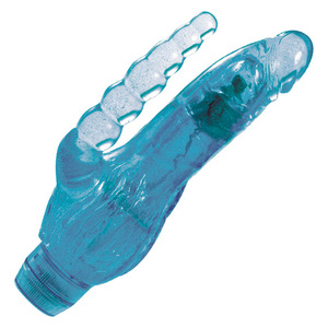 Vibrator dublu CRYSTAL COX BLUE